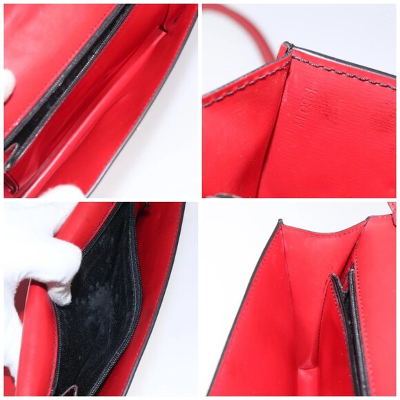 LOUIS VUITTON Epi Pochette Arche Shoulder Bag Red M52577 LV Auth 125313 - Picture 15 of 16